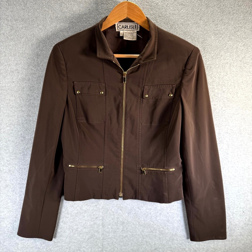 Carlisle Brown Zip-Front Women's Jacket